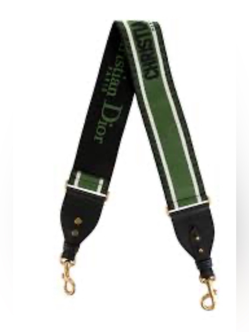 Dior Green & Black Wide Shoulder Strap